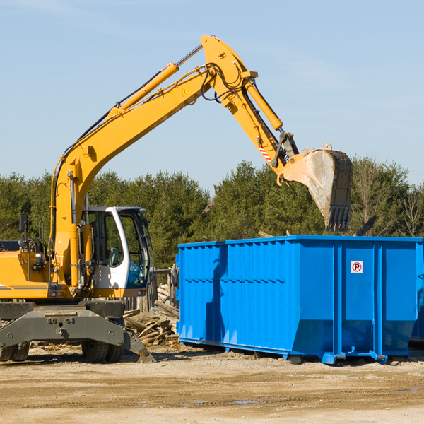 are there any restrictions on where a residential dumpster can be placed in Wright Minnesota